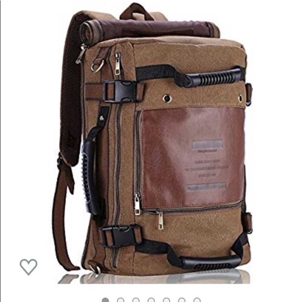 multi-wear canvas backpack